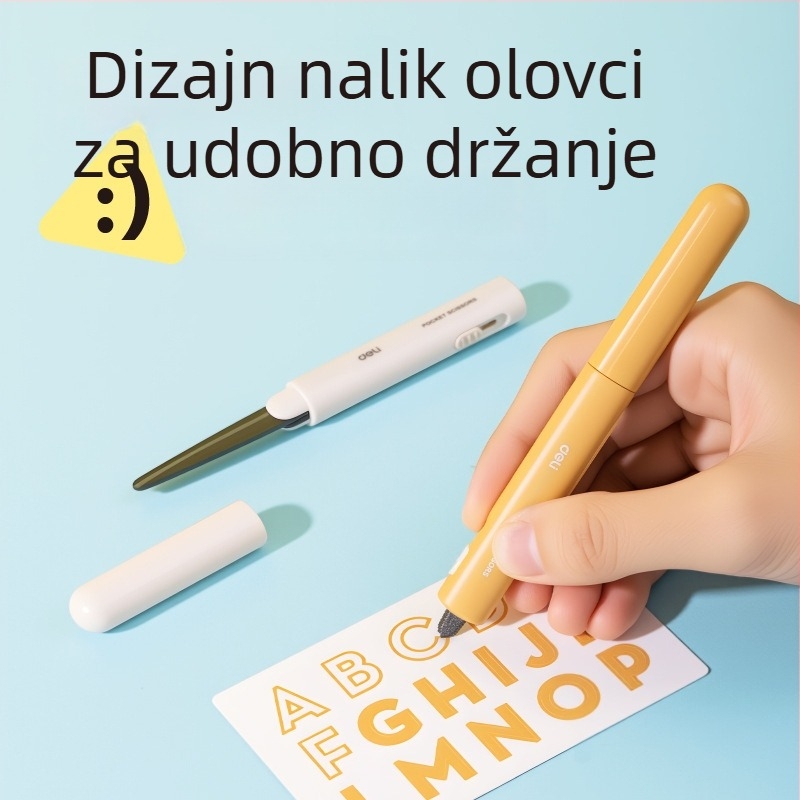Deli 6097-T izvlačni nož za otvaranje kutija, prenosni kućni višenamjenski nož