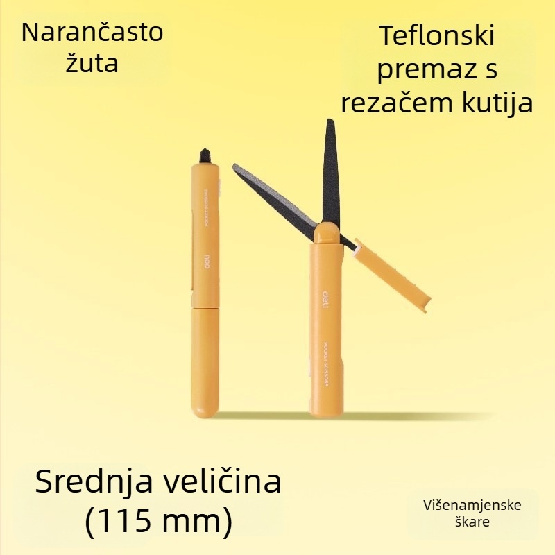 Deli 6097-T izvlačni nož za otvaranje kutija, prenosni kućni višenamjenski nož