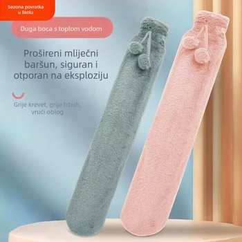 Ekstra-duga boca za toplu vodu s velikim kapacitetom — duga traka grijani jastučić napunjen vodom za zagrijavanje kreveta zimi