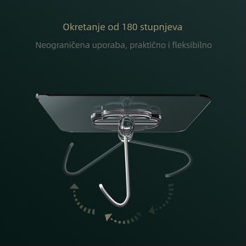 Mengni Zidna kuka od nehrđajućeg čelika s usisnom kapom, bez bušenja, nosivost do 5 kg, moderan dizajn, jedna kuka