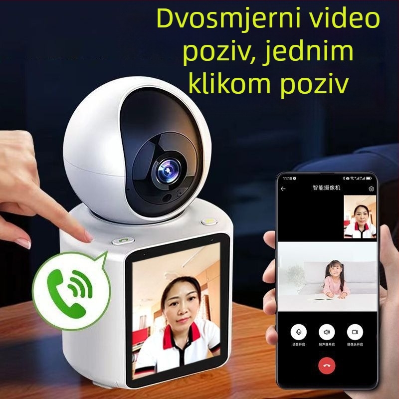 Dvosmjerna videokamera za kućno praćenje, nadzor nad starijima i bebama, s Wi-Fi