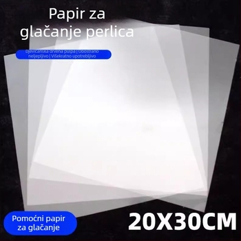 Prozirni toplinski papir za glačanje za DIY aplikacije s kristalima; kreativni ručni papir, papir za pečenje i alati za perlice