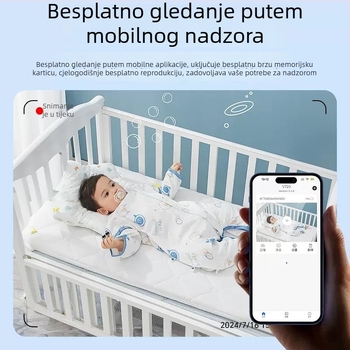 A9 Bežična HD pametna kamera za nadzor, kućna upotreba, daljinsko snimanje preko mobitela