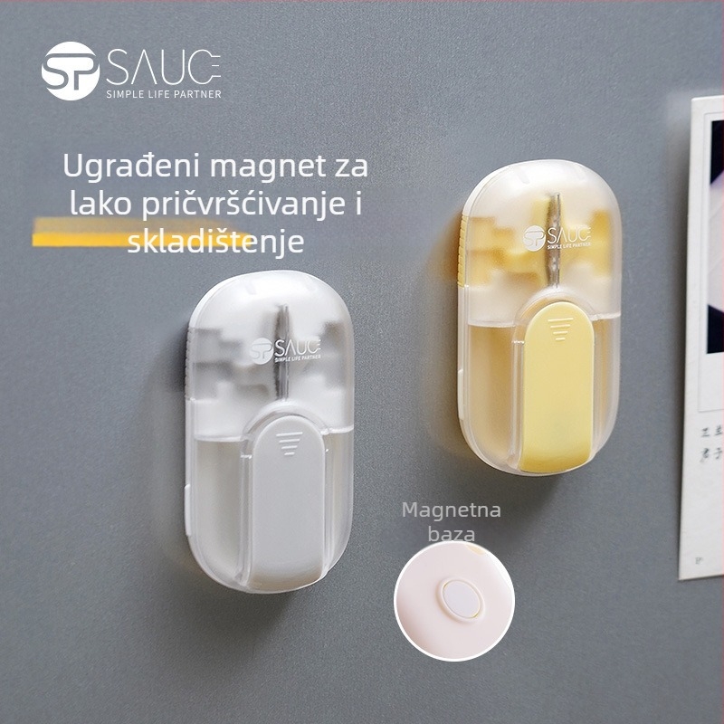 SP SAUCE magnetski rezač i podijelitelj tableta, prijenosna kutija za lijekove s dva pretinca