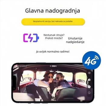 Kompaktna kvadratna unutarnja kamera za nadzor kod kuće, 1080p infracrveno noćno vid, 4 mm objektiv, daljinsko praćenje putem pametnog telefona