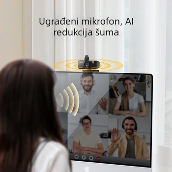 Yesido 2K kamera za livestream s USB Plug‑and‑Play, autofokus i podesivi kut za PC