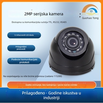 Kamera za automobil s infracrvenim noćnim vidom i serijskim sučeljem RS485 RS232 TTL, 2MP