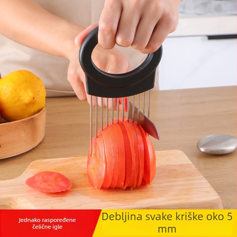 304 nehrđajući čelik, omekšivač za meso, višenamjenski rezač za luk i limun, držač za rezanje povrća