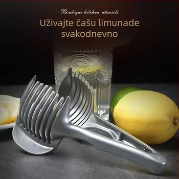 Rezač limuna i višenamjenski rezač voća s držalom za kriške rajčice