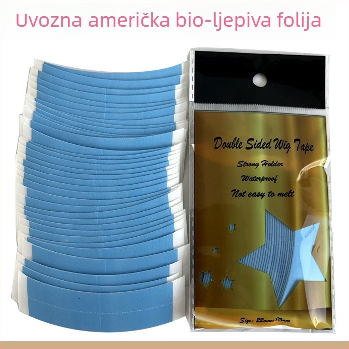 Biokompatibilni dvostrani ljepilni film za peruke – vodootporan, otporan na znoj, visoka adhezija, nevidljiva pločica za upletanje kose