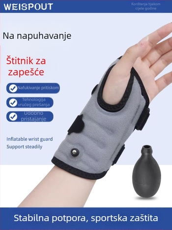 Naduvljiva ortoza zgloba s prilagodljivom kompresijom za uganuće, podrška zgloba od poliesterskih vlakana za odbojku