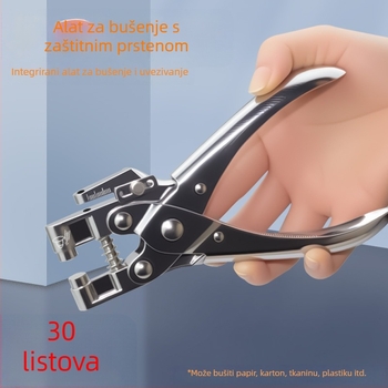 Huiding 9718 Jednolučni bušač za oči, kapacitet 30 listova, ručno povezivanje