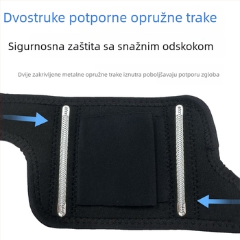 Ručni zglob s oprugom i podrškom, prozračan remen, kompresijski štitnik zgloba za odrasle, oprema za badminton i tenis