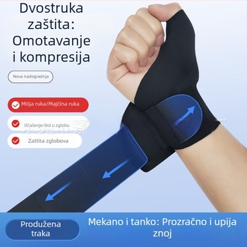Ojačani podržavač zgloba za badminton – zaštita od uganuća, zaštita tetive palca, ljetna aktivnost