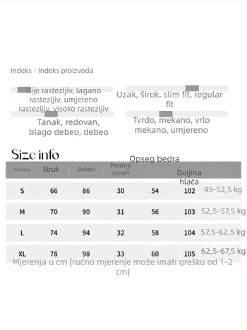 Sinan traperice visokog struka, tamno plave, širokih nogavica, s fleec podstavom SN6917