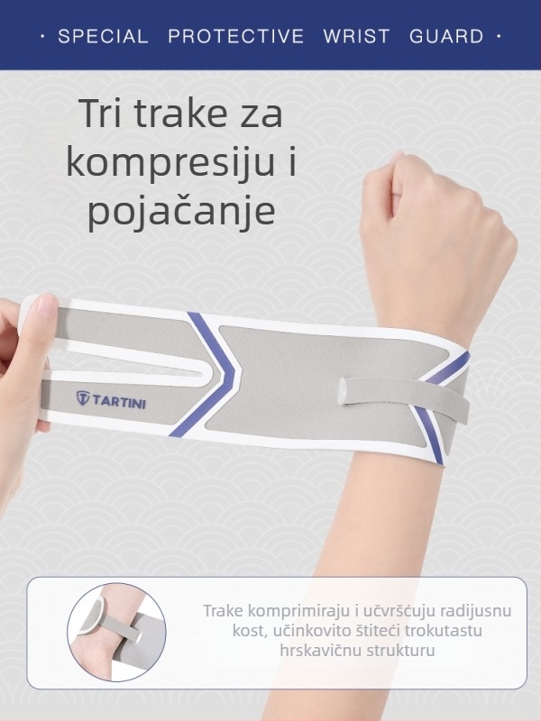 Poseban zavoj za zglob kod TFCC ozljede, fiksacija tetivnog omotača, unisex, za badminton i tenis
