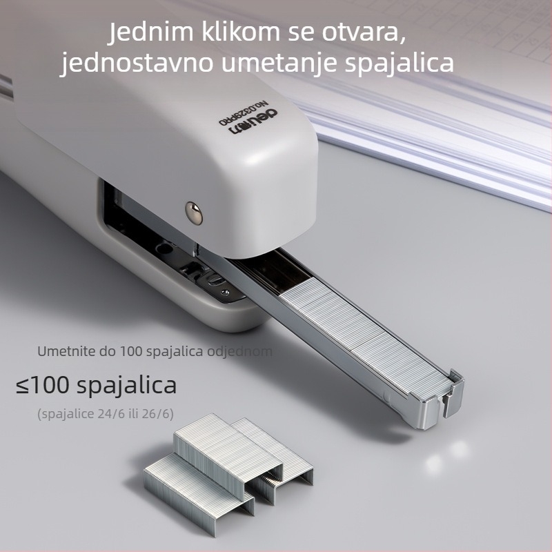 Deli 0329PRO Ručni štempar (spenjač), prijenosni, standardni broj 12, za pakiranje dostave, stroj za uštedu napora