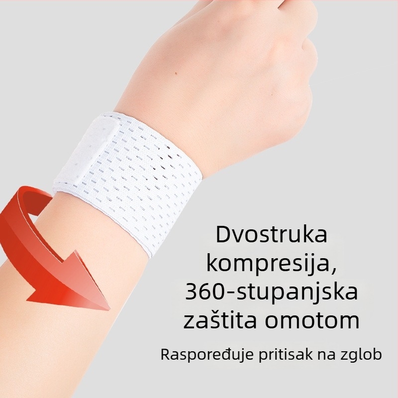 Unisex dišući lagani kompresijski podržavač zapešća, protiv uganuća, za fitness