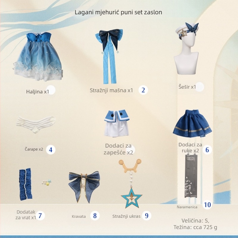 Vječno topao cosplay kostim - bubble set, Lolita stil, komplet za žene