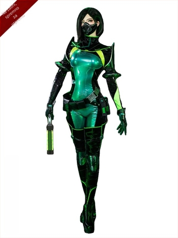 Viper cosplay kostim za žene, lik iz 2D igre, poliester