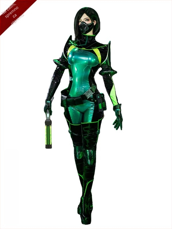 Viper cosplay kostim za žene, lik iz 2D igre, poliester