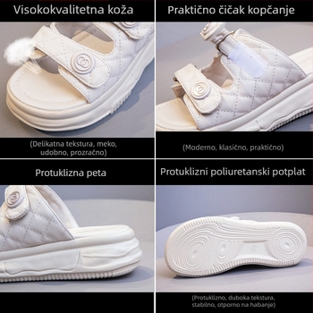 Ženske sandale na platformi s debelim potplatom, ljetne casual plažne sandale, udobne