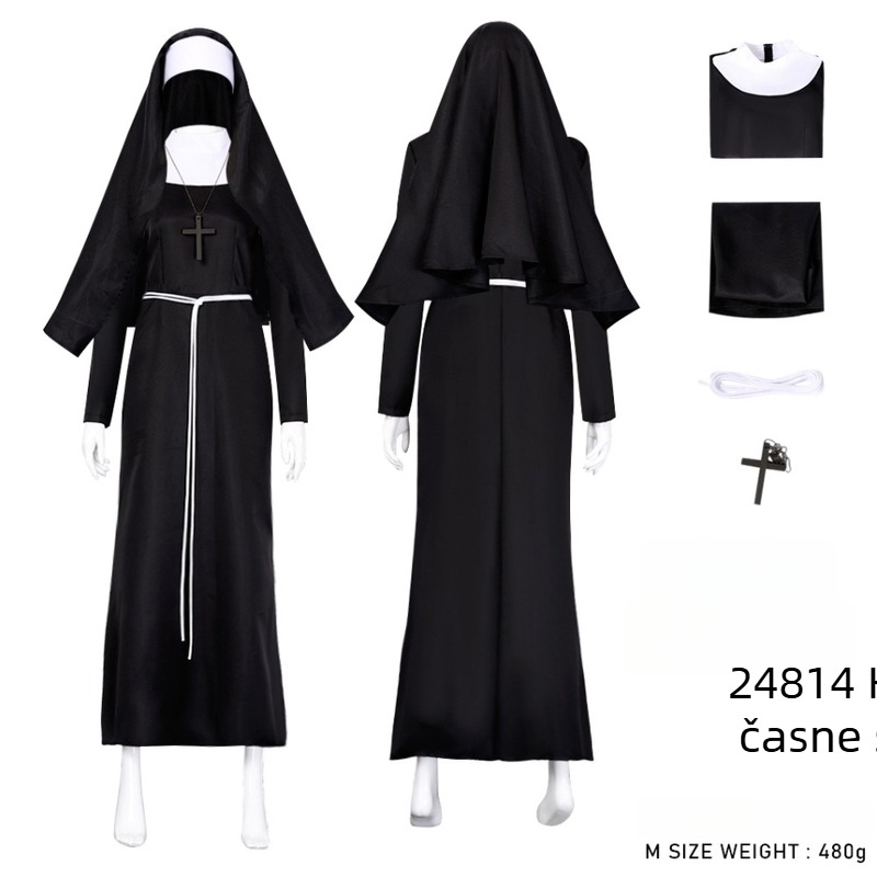 Seksi kostim za Halloween – časna sestra cosplay za žene