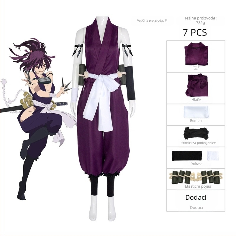 Yixuan Anime cosplay kostim za žene, poliester, kostim za igre i anime uloge