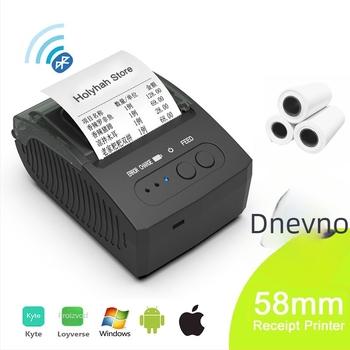 58 mm džepni Bluetooth termalni pisač za račune i bar kodove, ispis zaliha za prekograničnu trgovinu