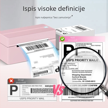 Nada brzi termalni pisač etiketa bez tinte za otpremne etikete