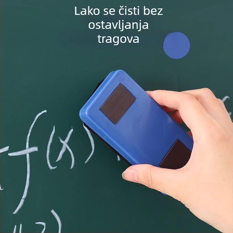 Set od 4 magnetskih gumica za ploču sa spužvom, dvostruka namjena čišćenja bijele ploče