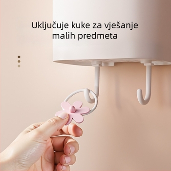 Zidni organizator za kupaonu – za četkice za zube, pastu za zube i četke za šminku, bez bušenja