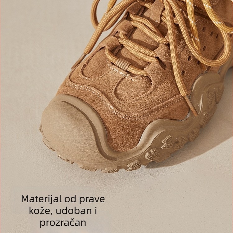 Ženske Martin čizme s debelim potplatom, protuklizne i prozračne, kratke čizme u pustinjskom stilu, udobne i svestrane