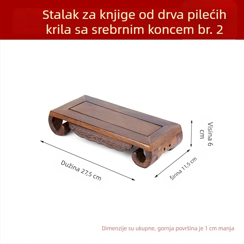 Buddha statua na rezbarenoj podlozi od crvenog drveta, pravokutni čvrsti drveni stalak i dekorativni kamen