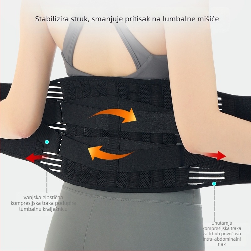 Kompresivni pojas za podršku struka za trčanje i fitness – poliester