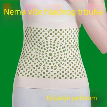 Ženski grijaći pojas, elastična potpora struka, zagrijavanje trbuha, baršunasti termalni pojas, topli kompres za jesen i zimu