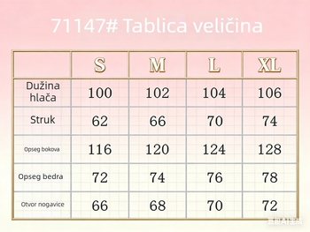 Novi model 2026: ženske sportske hlače s printom u korejskom stilu, dekorativni detalji, opuštena silueta, široke nogavice, kratka duljina struka