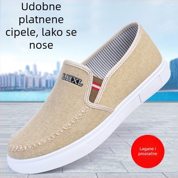Muške platnene slip-on tenisice - udobne za svakodnevno nošenje