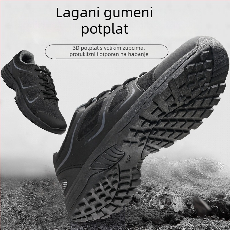 Prozračne lagane tenisice za trening za sve sezone, crne, unisex, outdoor obuća
