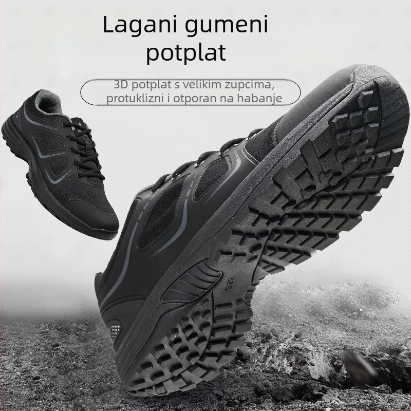 Prozračne lagane tenisice za trening za sve sezone, crne, unisex, outdoor obuća