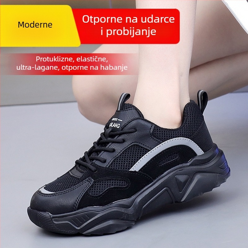 Ženske sigurnosne cipele – otporne na udare i probijanje, debela potplata, lagane, protuklizne