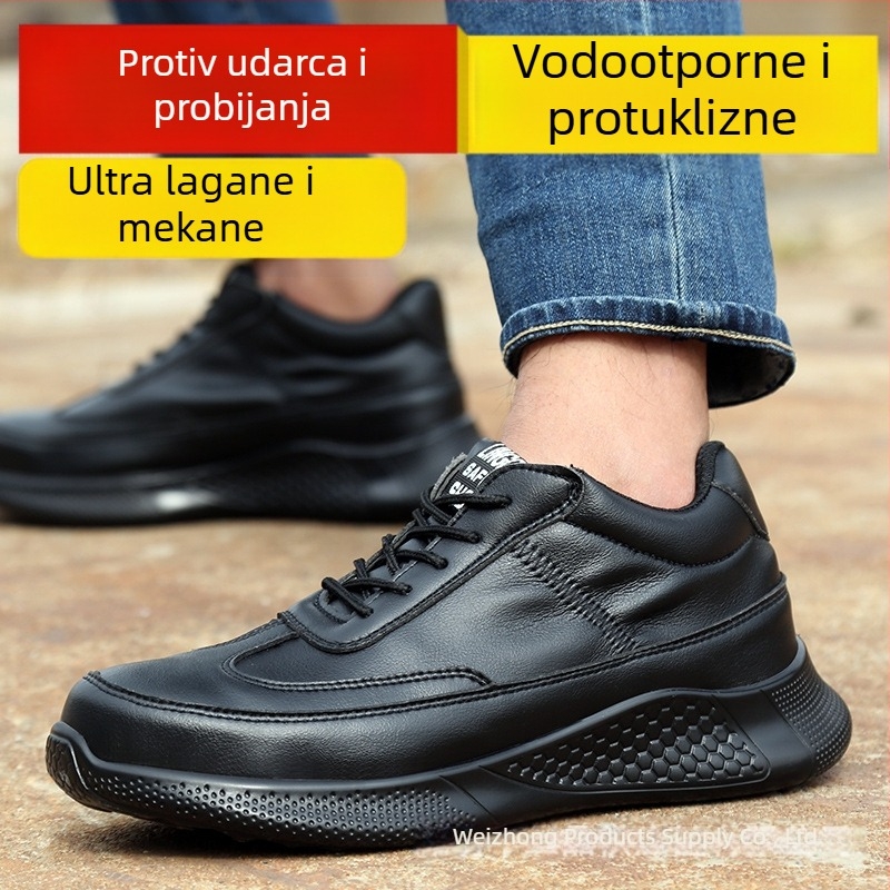 Muške cipele za zaštitu s zaštitom od udara i probijanja, vodootporne, lagane, protuklizne