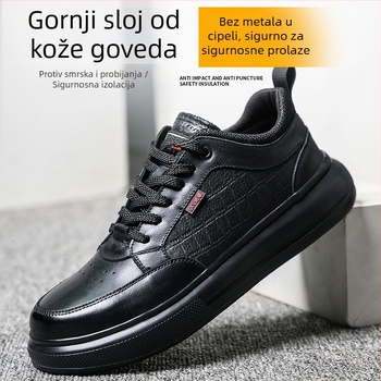 Nove izolirane cipele za zaštitu bez metala, s plastičnim nosom, otporne na udarce i proboje, lagane i prozračne, crne, za gradilište