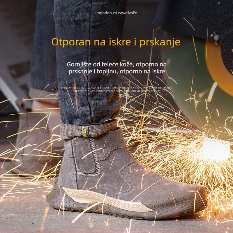 Lagana zaštitna radna obuća s čeličnim prstom, otporna na udarce i proboje, otporna na toplinu i habanje, za zavarivanje