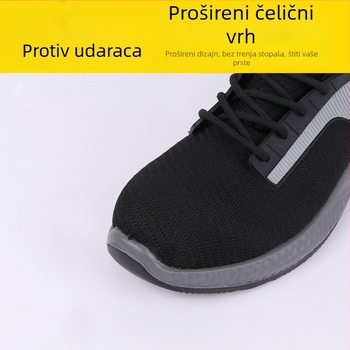 Ljetne prozračne mrežaste zaštitne cipele s čeličnim vrhom, zaštita od udara i probijanja, unisex