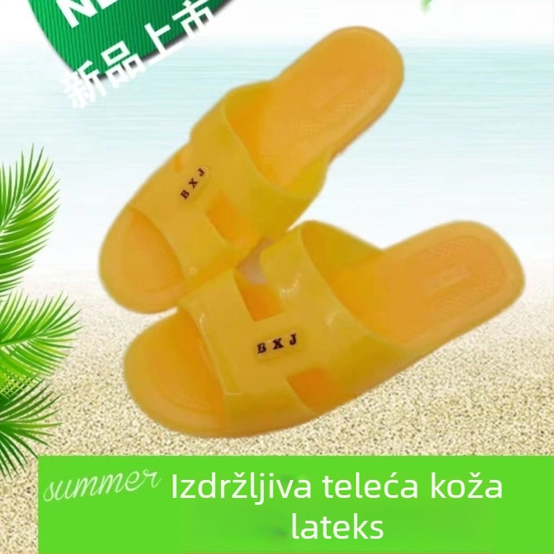 Muške papuče s debelom potplatom od PVC, veličine 46-48, prozračne, protuklizne, bez mirisa, otac stil