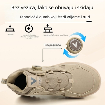 Muške sigurnosne cipele, 4.0 Kevlar, otporne na probijanje i udar, srednje visine, microfiber koža i prozračna mreža