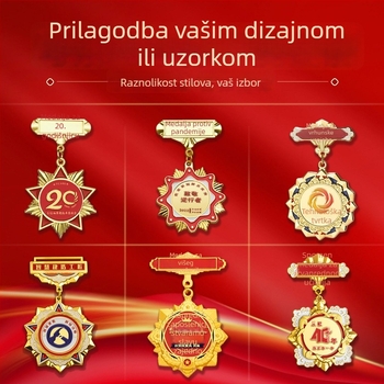 Prilagođene metalne spomen-medalje za korporativno priznanje, značke i rever-pinove