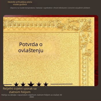 Prilagođena medalja s pozlaćenjem i pločom ovlaštenja na drvenoj podlozi, brončana medalja i drveni certifikat