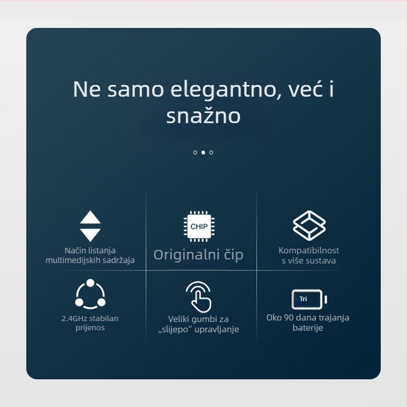 Pero za promjenu stranica za interaktivnu ploču s dodirnim zaslonom